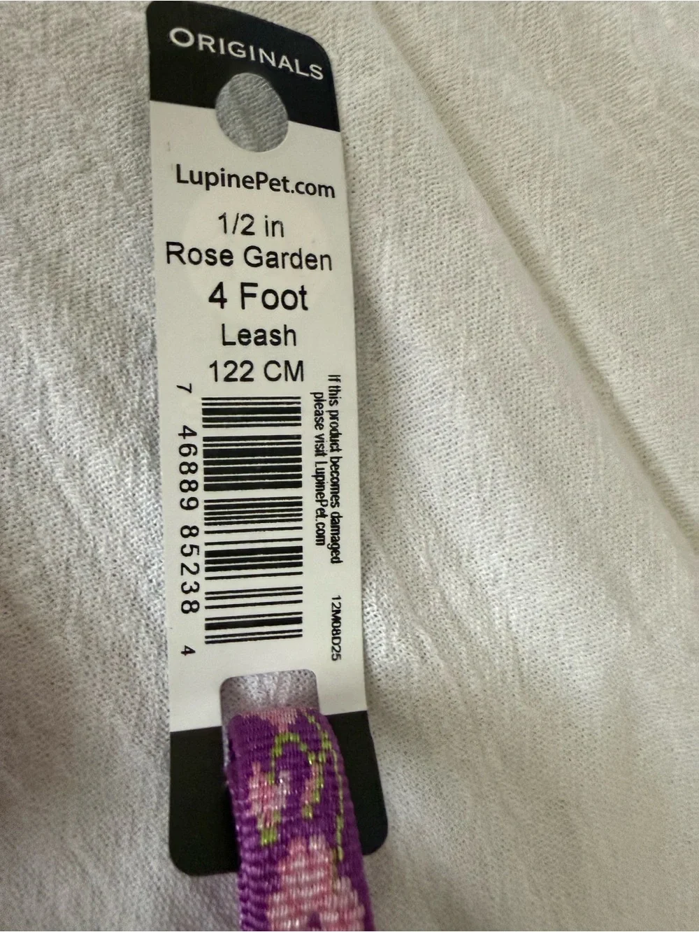 Tiny Teacup Dog Collar And Leash Set Rose Garden Lupine Pet 8-12 Inch 4ft Lead